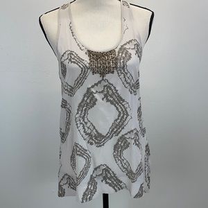 ⭐️Sweet by miss me NWT lace black beaded silk top